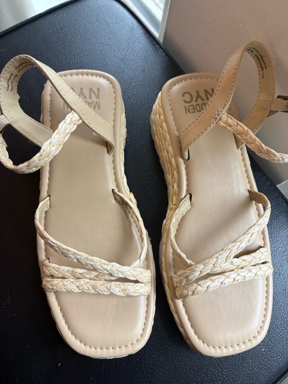 MADDEN NYC Women’s Size 6 Beige Sandals